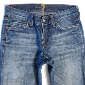 7 for all Mankind BOOT CUT Faded Dark Jeans 26